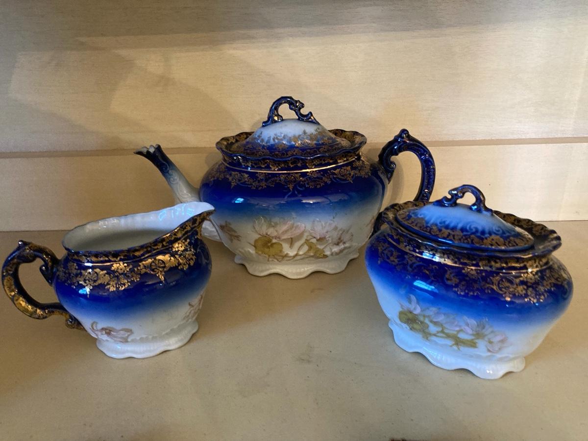 Cobalt Blue tea set