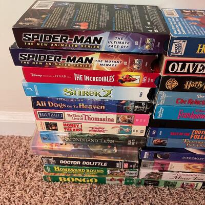 #159 Stack of Mostly Children's VHS 