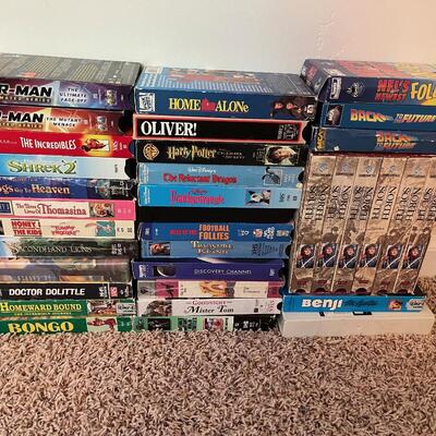 #159 Stack of Mostly Children's VHS 