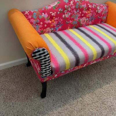 #171 Colorful Settee Perfect for the Nursery 