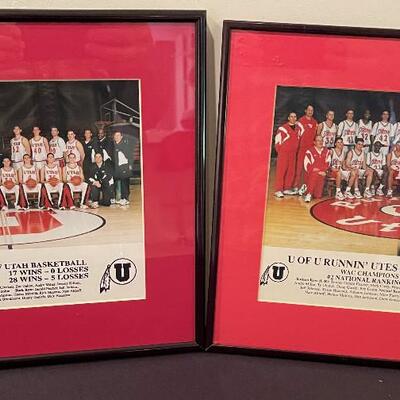 #187 96 - 97 & 97 - 98 U of U Basket Ball Team Photo 