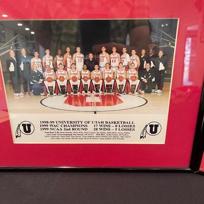 #187 96 - 97 & 97 - 98 U of U Basket Ball Team Photo 