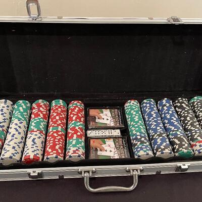 #194 Poker Set with Case 