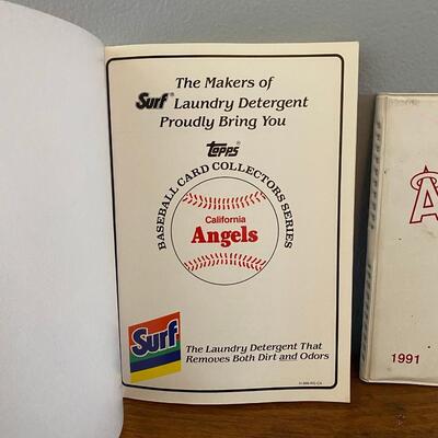 1980s 1990s California Anaheim Angels Stadium Give Away Souvenir Baseball Cards Roster Book