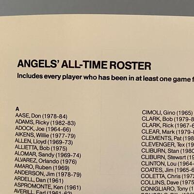1980s 1990s California Anaheim Angels Stadium Give Away Souvenir Baseball Cards Roster Book