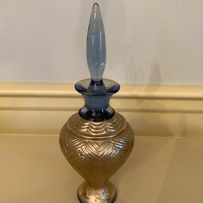 Cobalt & Gold Perfume Bottle
