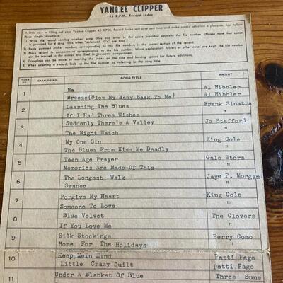 Yankee Clipper Set of 45 rpm records