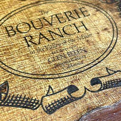 LOT 138 - Bouverie Ranch Map on Wood