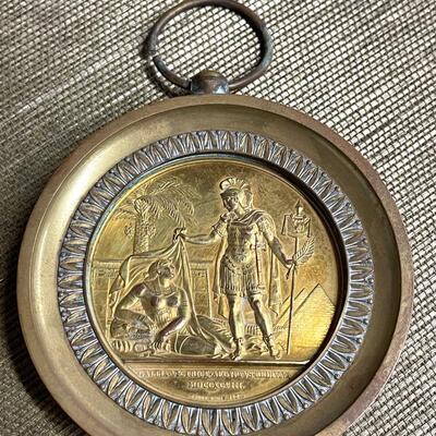 LOT 140 - Louie XVIII - 1820 Architecture Medal - Egyptian Design - French
