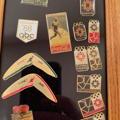 #292 Case of Olympic Pins - All from Different Olympics Around the world. 