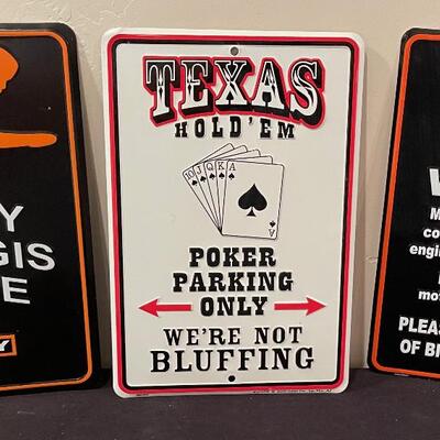 #342 (3) Man Cave Signs
