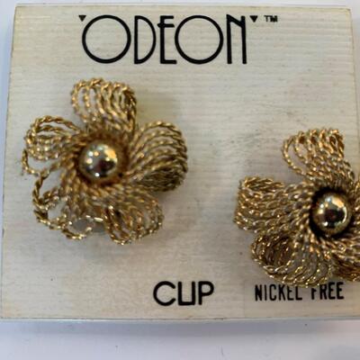 Three Pairs of Vintage Clip On Earrings