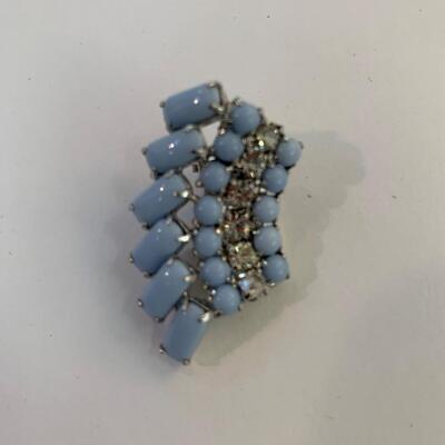 Two pairs of Rhinestone Clip On Earrings