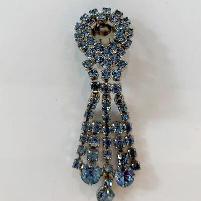 Rhinestone Chandelier Clip On Earrings