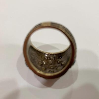 Heidi Daus "Deco Master" Crystal Ring Size 8