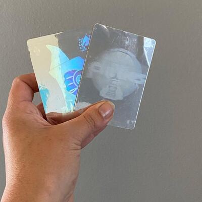 Miscellaneous Baseball  Cards & 2 Holograph Stickers Late 80s Early 90s