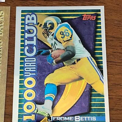 Set of 8 Vintage Los Angeles LA Rams Trading Cards Everett Bettis Rookie