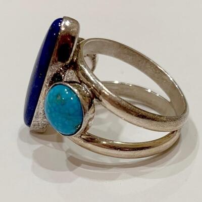 Jay King Turquoise and Sterling Silver Ring Size 7