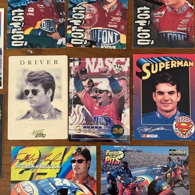 Jeff Gordon #24 NASCAR Driver Racing Dupont Superman Trading Card Lot