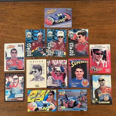 Jeff Gordon #24 NASCAR Driver Racing Dupont Superman Trading Card Lot