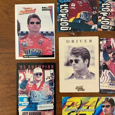 Jeff Gordon #24 NASCAR Driver Racing Dupont Superman Trading Card Lot