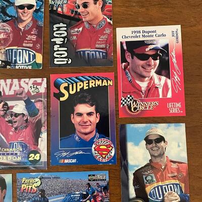 Jeff Gordon #24 NASCAR Driver Racing Dupont Superman Trading Card Lot
