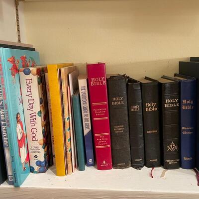 Lot 164  Collection of Bibles and Books on Faith
