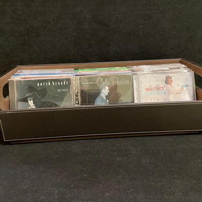 Lot 170  Collection of CDs and Holder