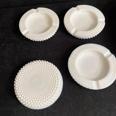 Lot 179  Milk Glass Items