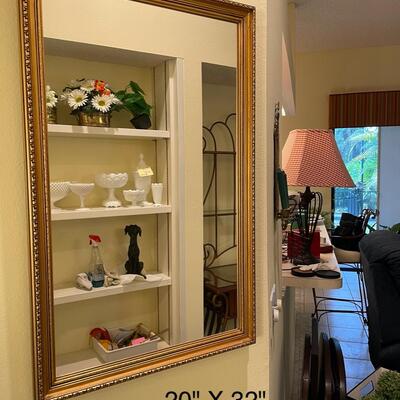 Lot 181  Gold Framed Mirror