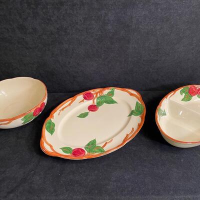 Lot 213  Franciscan Apple Serving Pieces