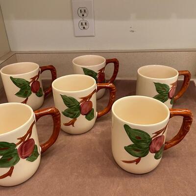 Lot 220  Franciscan Apple Mugs