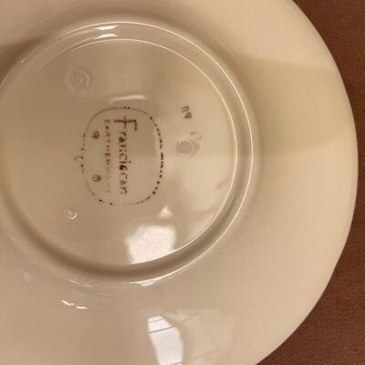 Lot 222  Franciscan Apple Dessert Plates