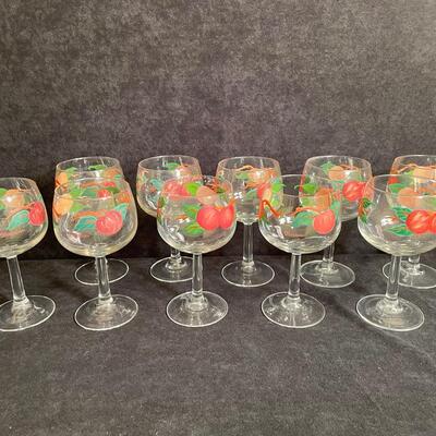 Lot 228  Franciscan Apple Wine Glasses