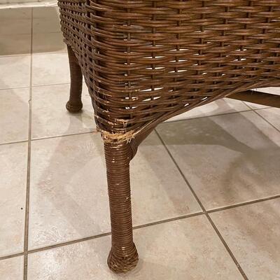 Lot 239  Four Wicker Dining Chairs