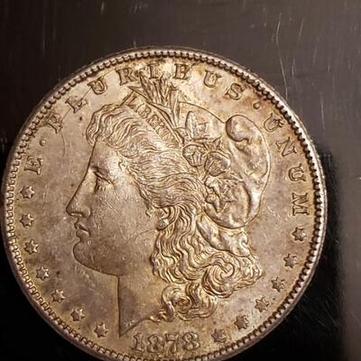 1878  P morgan silver dollar 