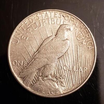1922  Peace dollar Decent coin not much ware