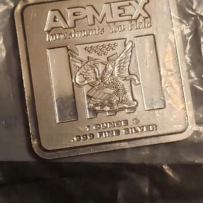 1 oz apex silver Never opened solid in apex packaging 