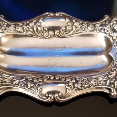 Antique  Sterling silver tray 54.2 g 