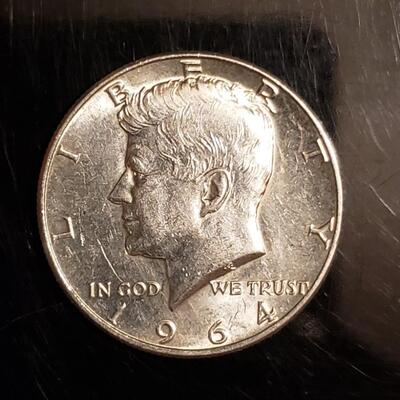 Bu 1964 silver half dollar 