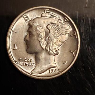 BU silver 1942 S   mercury dime Higrade Rare  