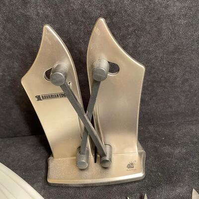Lot 263 Cutting Boards and Knife Sharpener