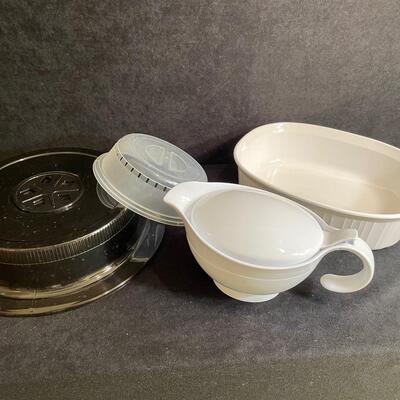 Lot 268  Kitchen Misc with Insulated Gravy Boat
