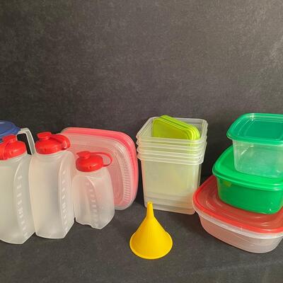 Lot 295  Lot of plastic storage container