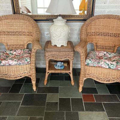 Natural Wicker Set