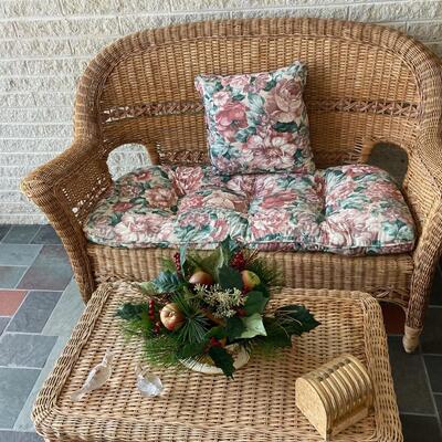 Natural Wicker Set