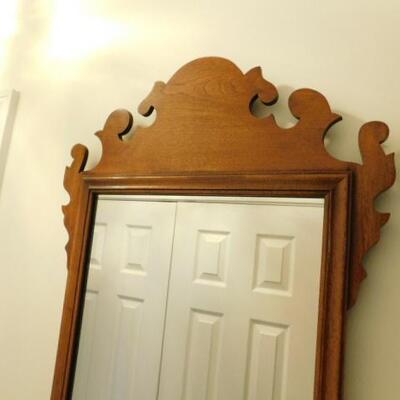 Vintage Wood Scroll Framed Mirror #1 of 2