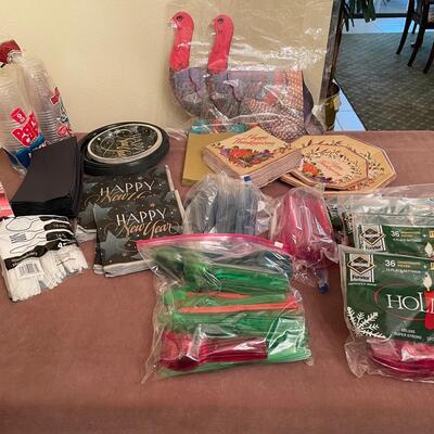 Lot 295  Large Assortment of Christmas Paper Products