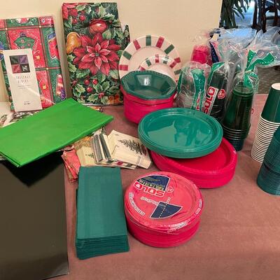 Lot 295  Large Assortment of Christmas Paper Products