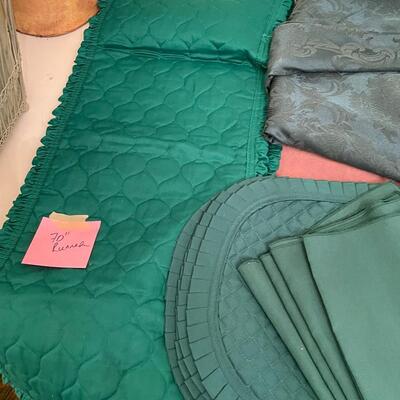 Lot 298  Green Table Linen Assortment
